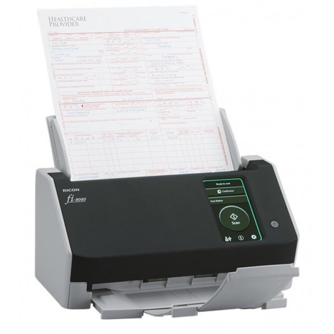 Ricoh fi-8040 ADF + Manual feed scanner 600 x 600 DPI A4 Black, Grey