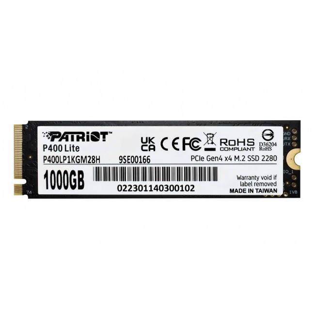 SSD Patriot Viper P400 Lite M.2 PCI-Ex4 NVMe 1000GB SSD Patriot Viper P400 Lite M.2 PCI-Ex4 NVMe 1000GB