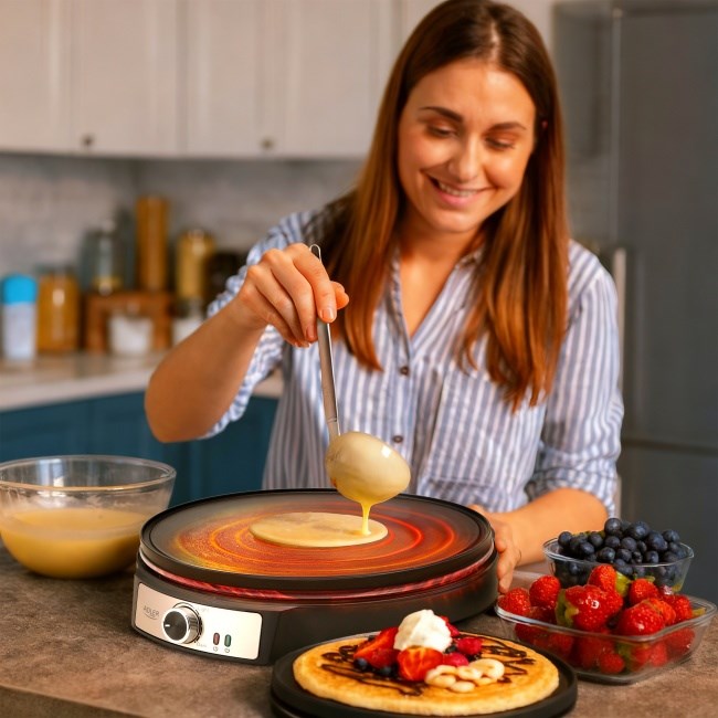 Adler AD 3093 Double-Sided Electric Pancake Maker 2 in 1 Black Adler AD 3093 Double-Sided Electric Pancake Maker 2 in 1 Black