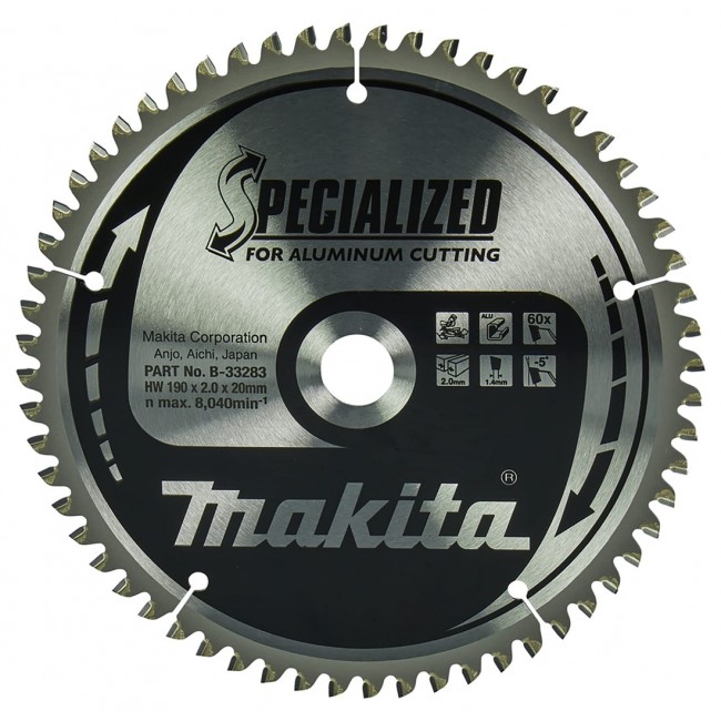 MAKITA PI A TARCZOWA 190x20x60z SPECJALIZED ALUMINIUM MAKITA PI A TARCZOWA 190x20x60z SPECJALIZED ALUMINIUM