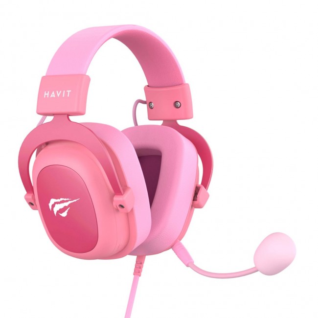 Havit H2002d Headset Wired Head-band Gaming Pink
