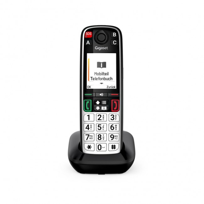 Gigaset EASY 500 Analog/DECT telephone Caller ID Black, Silver