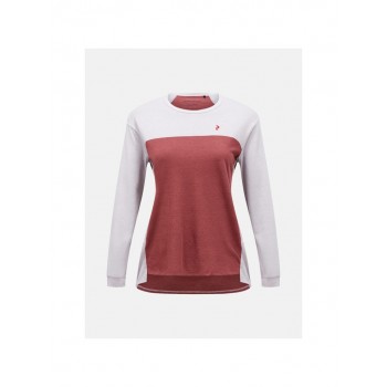 Koszulka damska PEAK PERFORMANCE W Trail Wool-Blend Longsleeve kolor szary - M