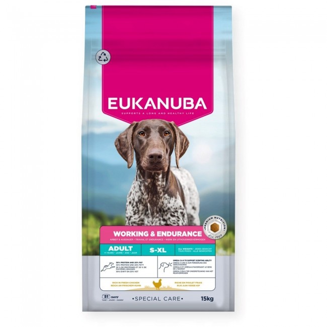 EUKANUBA Working Endurance - dry dog food - 15kg EUKANUBA Working Endurance - dry dog food - 15kg