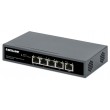 Intellinet 5-Port Gigabit Switch with PoE Passthrough, One IEEE 802.3bt (PoE++ / 4PPoE) PD PoE Port with 95 W Power Input, Four PSE PoE ports, PoE Power Budget up to 65 W, IEEE 802.3at/af Compliant Output, Desktop, Wall-mount Option