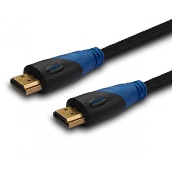 Savio CL-48 HDMI cable 2 m HDMI Type A (Standard) Black,Blue