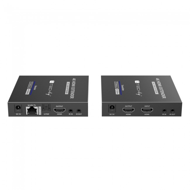 Techly IDATA-EXT-676 AV transmitter & receiver Black