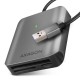Axagon CRE-S3 External USB-A 3.2 Gen 1 3-slot & lun SD/microSD/CF card reader USB 3.2 Gen 1 (3.1 Gen 1) Type-A Grey Axagon CRE-S3 External USB-A 3.2 Gen 1 3-slot & lun SD/microSD/CF card reader USB 3.2 Gen 1 (3.1 Gen 1) Type-A Grey