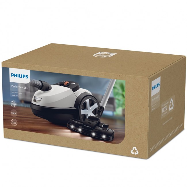 Philips 8000 series XD8142/12 vacuum 4 L Cylinder vacuum Dry 900 W Dust bag Philips 8000 series XD8142/12 vacuum 4 L Cylinder vacuum Dry 900 W Dust bag