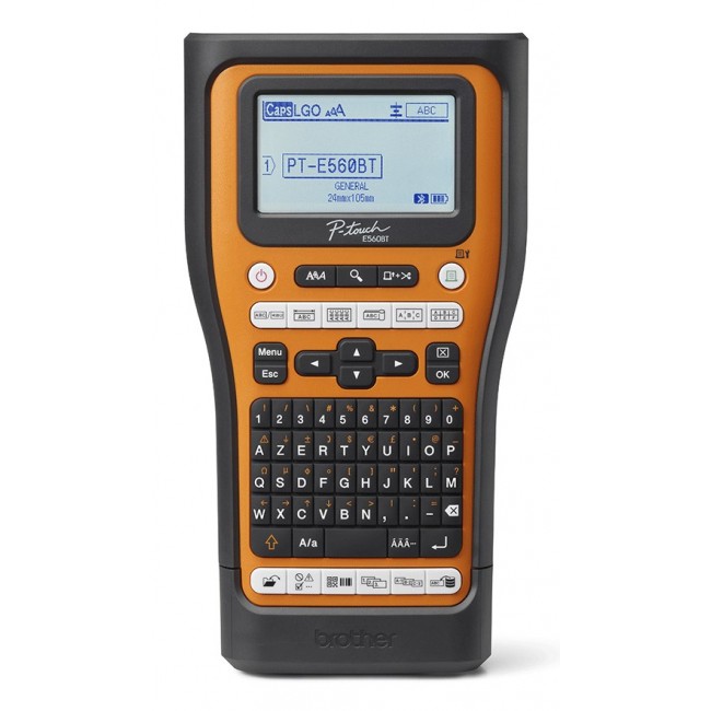 Brother PT-E560BTVP label printer Thermal transfer 180 x 180 DPI 20 mm/sec Wired & Wireless HSE/TZe Bluetooth QWERTZ Brother PT-E560BTVP label printer Thermal transfer 180 x 180 DPI 20 mm/sec Wired & Wireless HSE/TZe Bluetooth QWERTZ