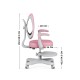 Junior 4.6 Pink swivel chair
