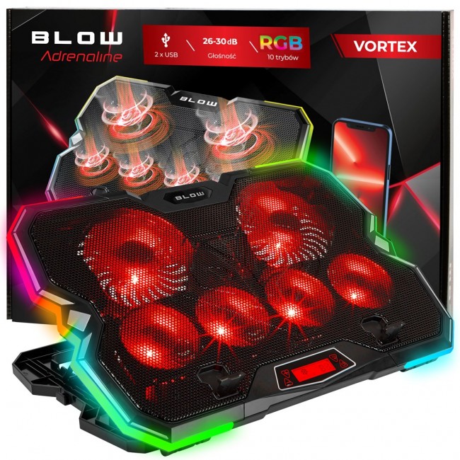 6 FAN VORTEX RGB Laptop Cooling Pad 6 FAN VORTEX RGB Laptop Cooling Pad