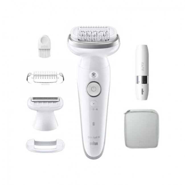 Braun Silk- pil 9 9-341 epilator 40 tweezers White Braun Silk- pil 9 9-341 epilator 40 tweezers White