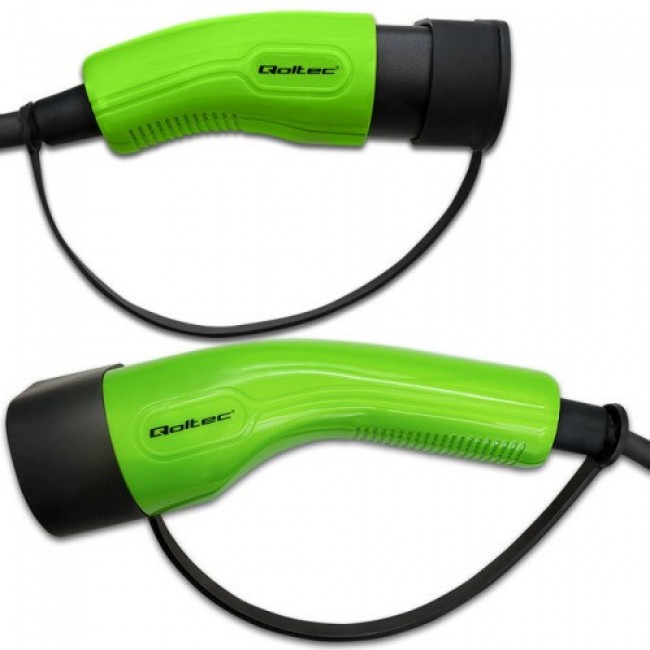 Qoltec 52474 electric vehicle charging cable Black Type 2 5 m