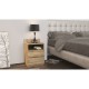 Topeshop M1 ARTISAN nightstand/bedside table 2 drawer(s) Oak