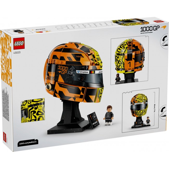 LEGO EDITIONS 43023 Mclaren Mastercard F1 Team Lando Norris Helmet