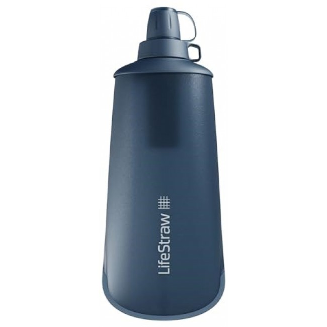 Peak squeeze filter bottle 1l-mountain blue