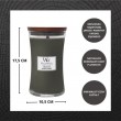 Large Scented Candle Fraser Fir WOODWICK, with wooden wick, 1 piece Large Scented Candle Fraser Fir WOODWICK, with wooden wick, 1 piece
