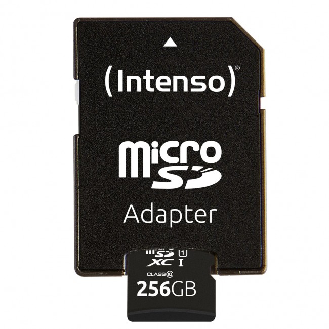 Intenso microSD 256GB UHS-I Perf CL10| Performance Class 10