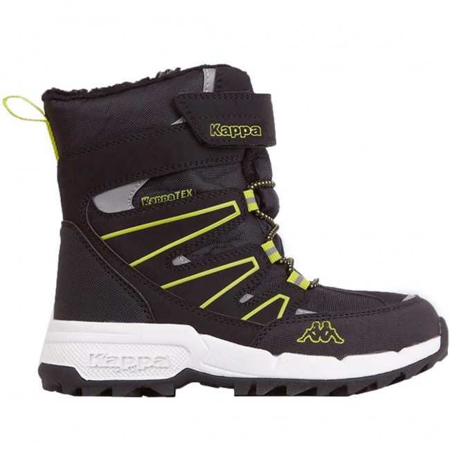 Kappa Floki Tex Kids Shoes Black-Lime 260975K 1133 Kappa Floki Tex Kids Shoes Black-Lime 260975K 1133