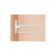 Toilet handrail, bathroom hinged handle White