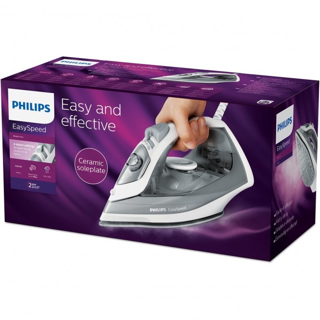 Philips EasySpeed GC1751/80 steam ironing station 0.22 L Grey Philips EasySpeed GC1751/80 steam ironing station 0.22 L Grey