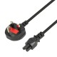 iBOX Power Cable for Laptops (clover) VDE 1.8m UK plug iBOX Power Cable for Laptops (clover) VDE 1.8m UK plug