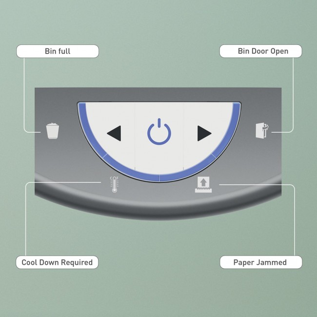 Leitz IQ OptiMax Home Office 225 Micro Cut Paper Shredder Security P5 15L - White Leitz IQ OptiMax Home Office 225 Micro Cut Paper Shredder Security P5 15L - White