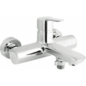 Wall-mounted bathtub mixer with 1 handle