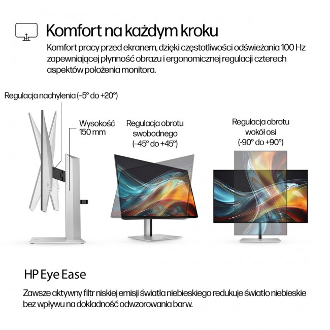 HP Series 7 Pro 23.8 inch FHD Monitor - 724pf