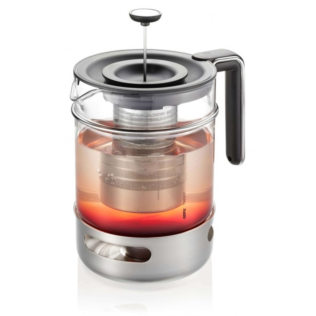 GEFU T-PREP Tea Kettle with Warmer 1.5 ltr