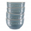 Staub Ceramique Bowl set 0.7 L Round Ceramic Turquoise 4 pc(s)