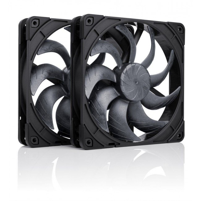 Noctua NF-A14x25 G2 PWM Sx2-PP chromax.black Next-gen black 140mm dual fan set