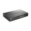 D-Link DGS-1010MP/E network switch Unmanaged L2 Gigabit Ethernet (10/100/1000) Power over Ethernet (PoE) 1U Black