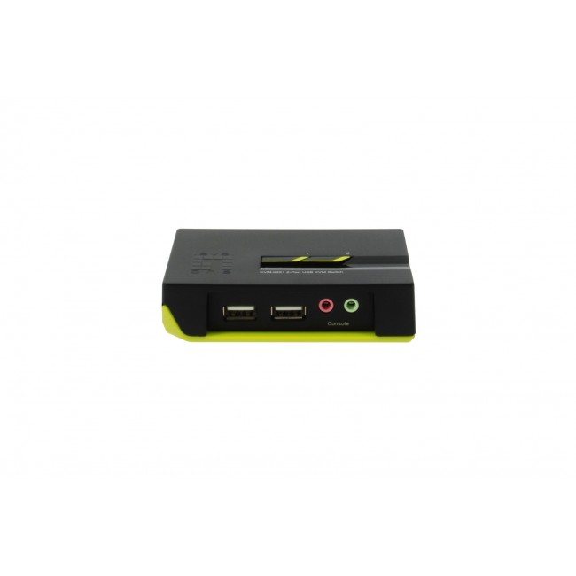 LevelOne 2-Port USB VGA KVM Switch, audio support