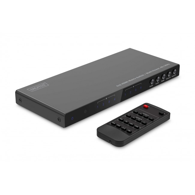 Digitus 4x2 HDMI Matrix Switch / Multi-Viewer, 4K/30Hz Digitus 4x2 HDMI Matrix Switch / Multi-Viewer, 4K/30Hz
