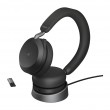 Jabra Evolve2 75 - USB-A MS Teams with Desk Stand - Black Jabra Evolve2 75 - USB-A MS Teams with Desk Stand - Black