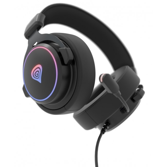 GENESIS NSG-2169 headphones/headset Wired Head-band Gaming USB Type-A Black