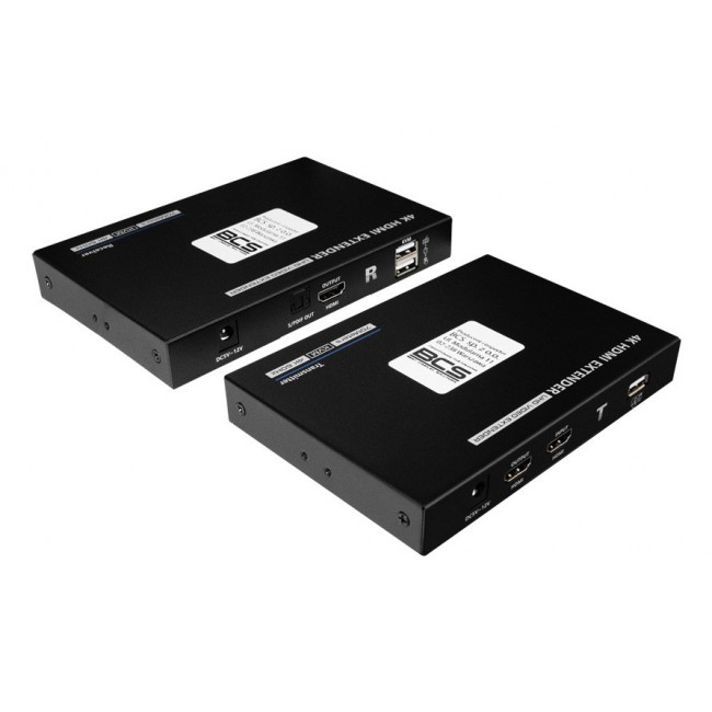 BCS BCS-UTP-KVM-4K(2) AV extender AV transmitter & receiver Black