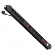 Maclean power strip, 10 outlet extension cord, 2 switches, protection and overload indication, 3680W, MCE10 Maclean power strip, 10 outlet extension cord, 2 switches, protection and overload indication, 3680W, MCE10