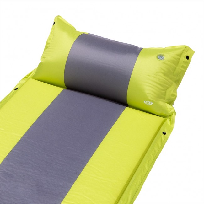 NILS CAMP self-inflating mat with cushion NC4349 Green-grey NILS CAMP self-inflating mat with cushion NC4349 Green-grey