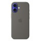 Apple iPhone 16 Silicone Case with MagSafe - Stone Gray