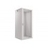 Lanberg wall-mounted installation rack cabinet 19'' 27U 600x600mm gray (glass door)