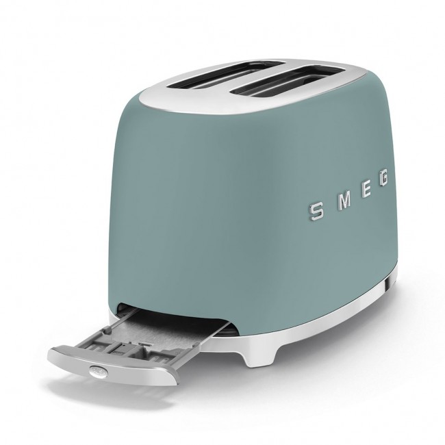 Smeg TSF01EGMEU toaster 6 2 slice(s) 950 W Chrome, Green