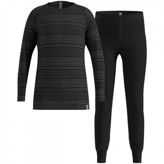 Thermal underwear - Odlo Set long ACTIVE WARM SET size 128cm Black Thermal underwear - Odlo Set long ACTIVE WARM SET size 128cm Black