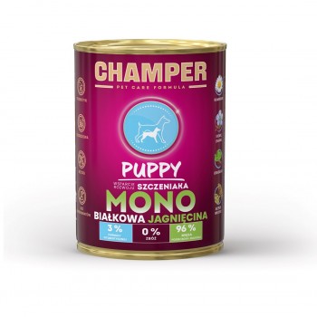 CHAMPER Puppy Lamb - wet dog food - 400g