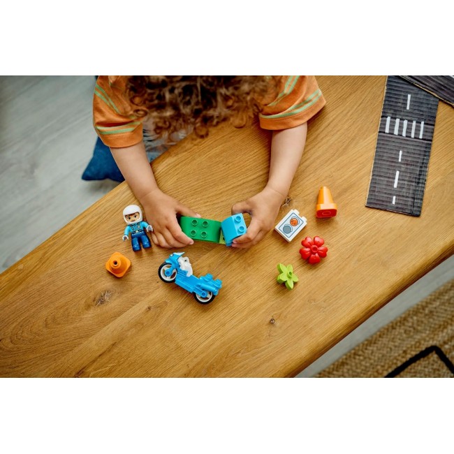 LEGO DUPLO 10471 Blue Police Motorcycle