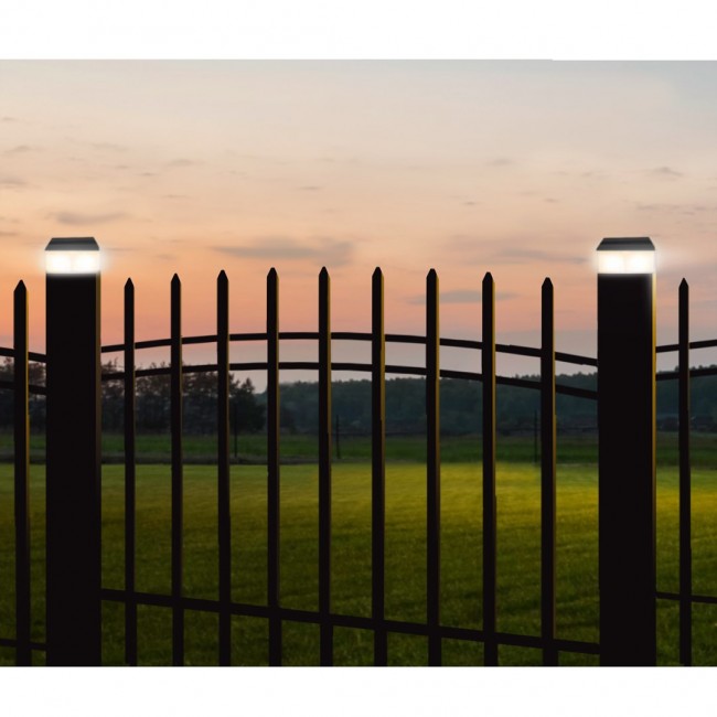 GreenBlue GB128 LED Fence Post Solar Lamp 100*100 with Dusk Sensor GreenBlue GB128 LED Fence Post Solar Lamp 100*100 with Dusk Sensor