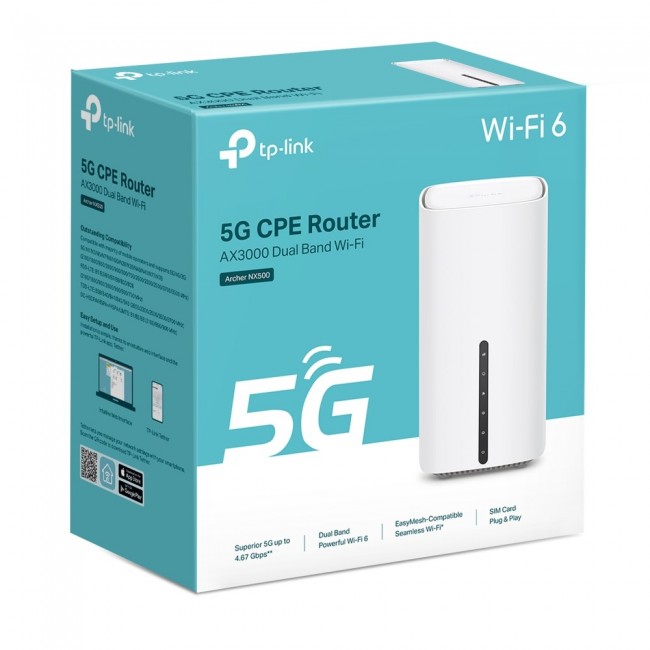TP-Link Archer NX500 wireless router Gigabit Ethernet Dual-band (2.4 GHz / 5 GHz) 5G White TP-Link Archer NX500 wireless router Gigabit Ethernet Dual-band (2.4 GHz / 5 GHz) 5G White