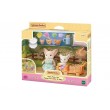 Sylvanian Families Sunny Picnic Set -Fennec Fox Sister & Baby